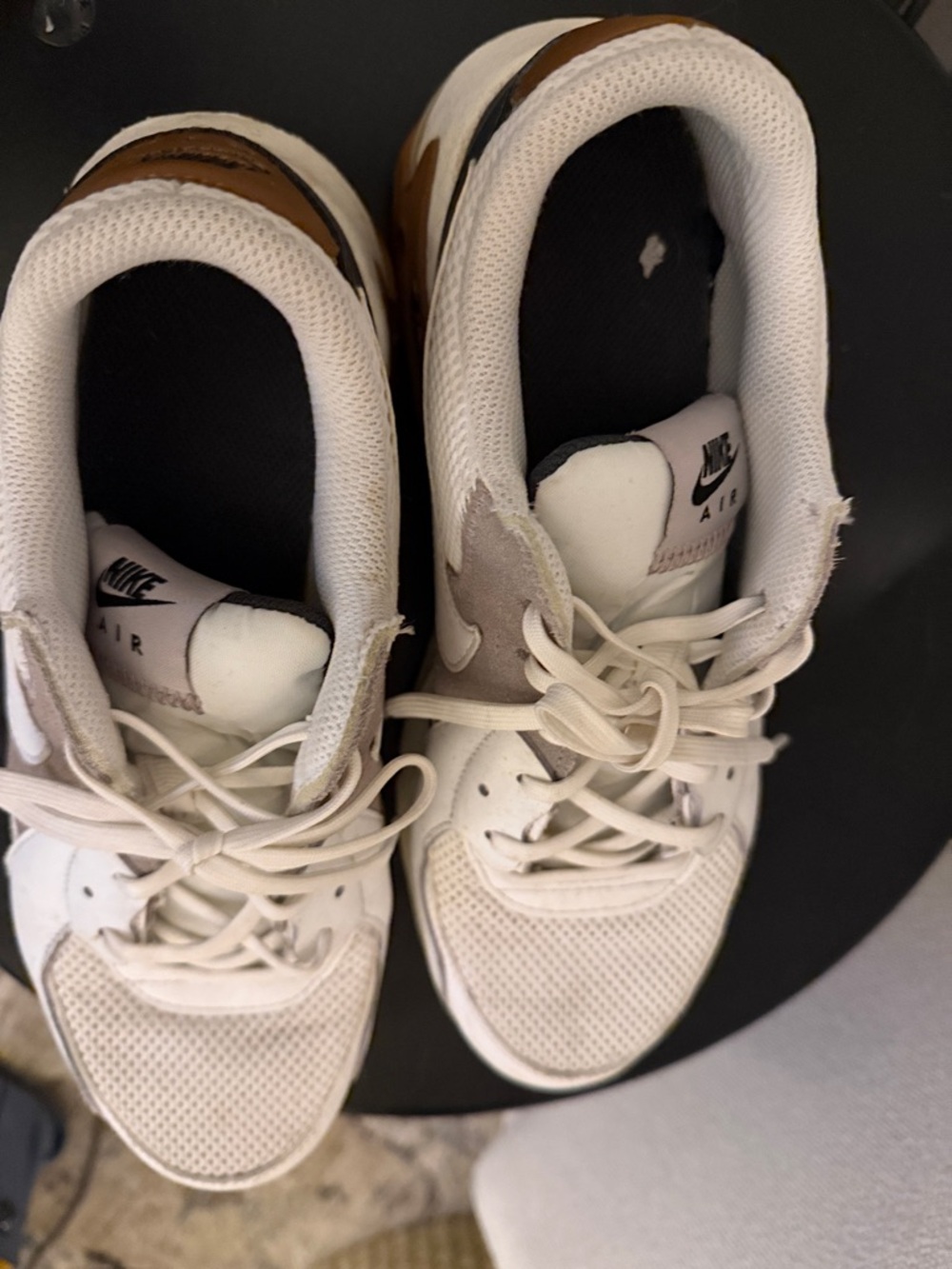Nike Mixed Neutral Toned Air Max Sneakers - White, Gray & Brown - Picture 2 of 3
